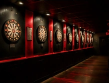 Dartbanen in het café